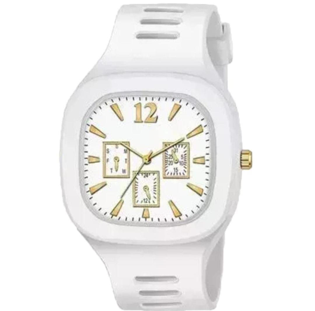 Men's Silcone Watch White - My Store