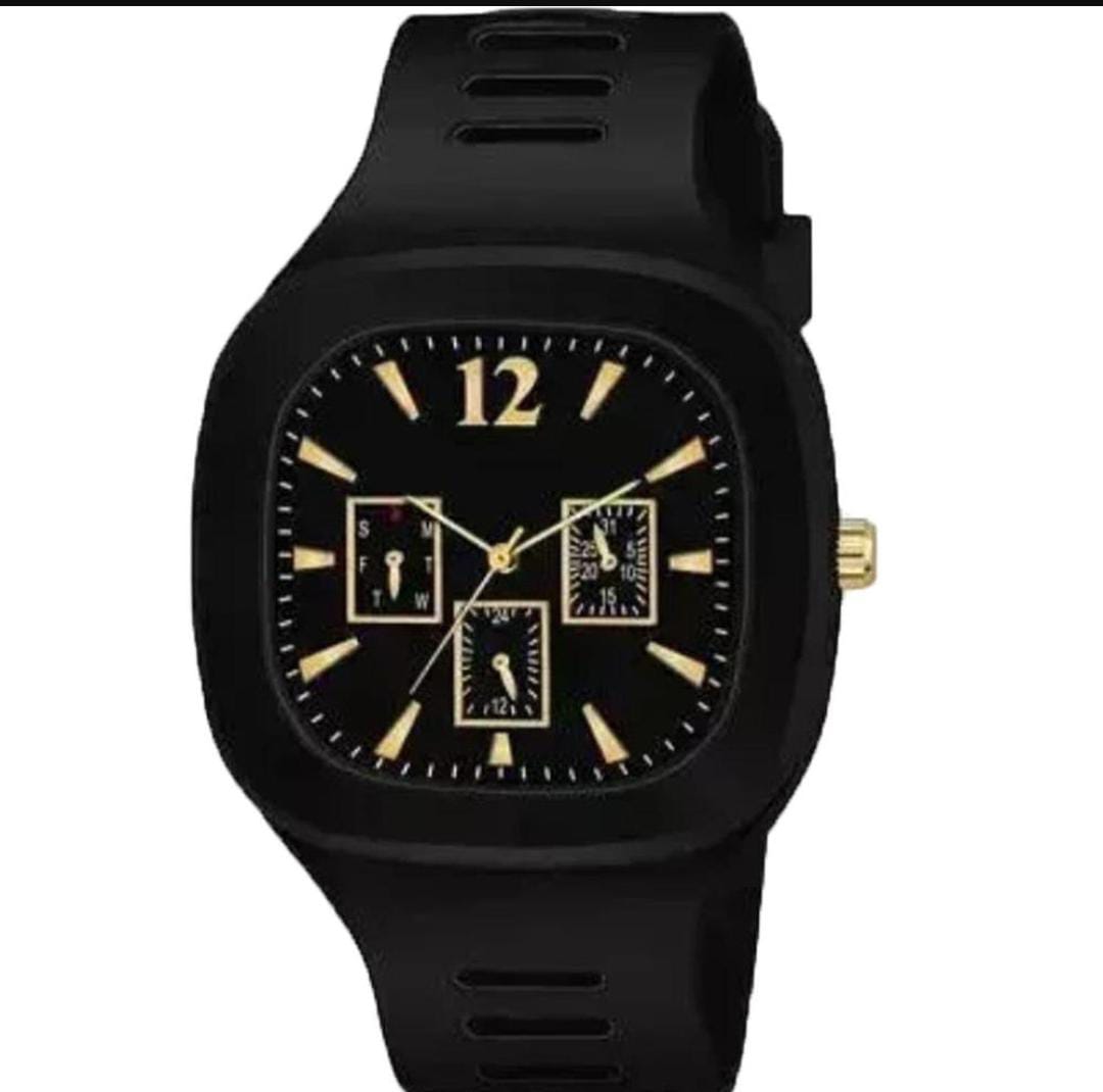 Men's Silicon Watch Black - My Store