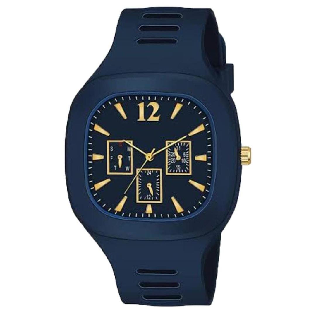 Men's Silicone Watch Blue - My Store